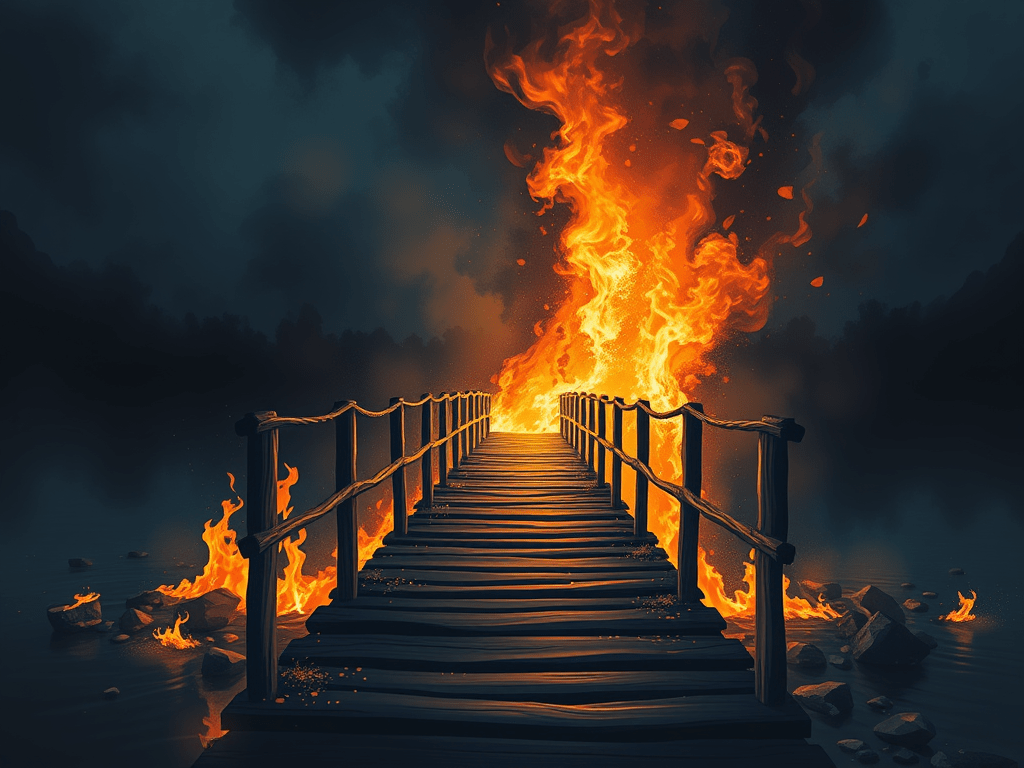 Burning Bridges: A Poetic Reflection on Letting&nbsp;Go